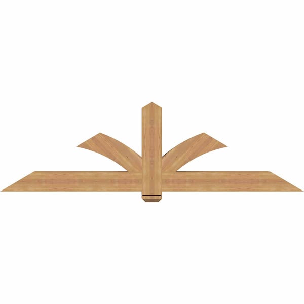 Ekena Millwork Redmond Smooth Timber Gable Bracket, Western Red Cedar, 84"W x 24"H x 5 1/2"D x 5 1/2"F, 7/12 Pitch GBW084X24X0606RED00SWR - main